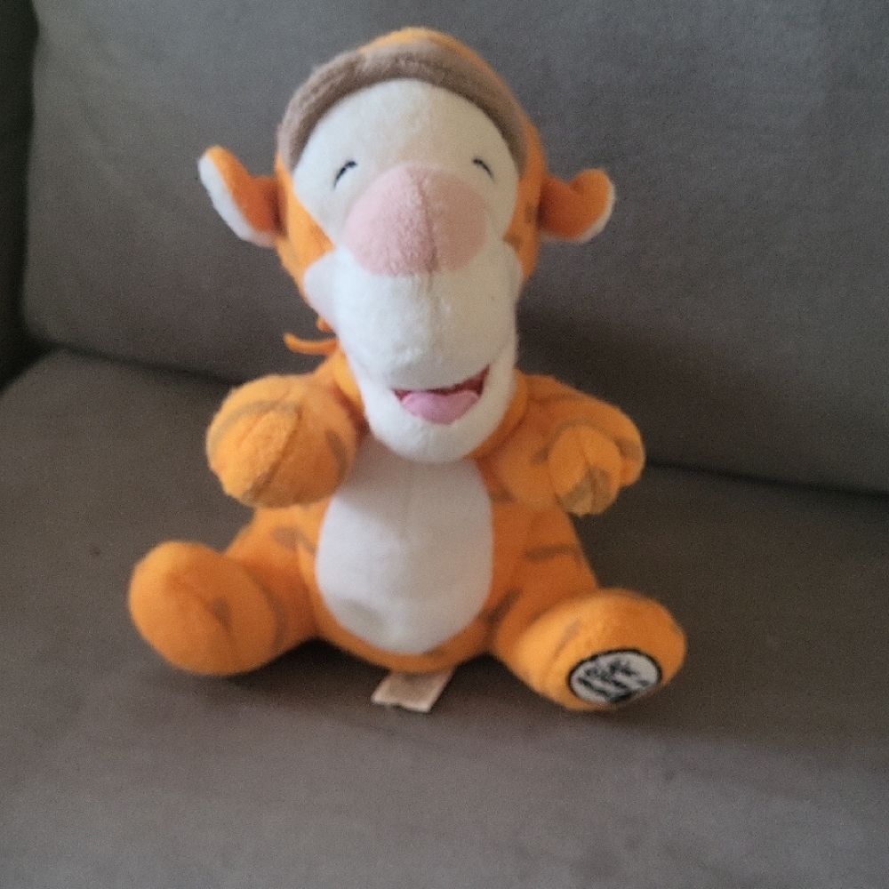 Playful Plush Tiger Toy - Orange and White